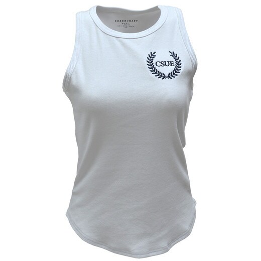 Boxercraft CSUF Adrienne RIb Tank - White